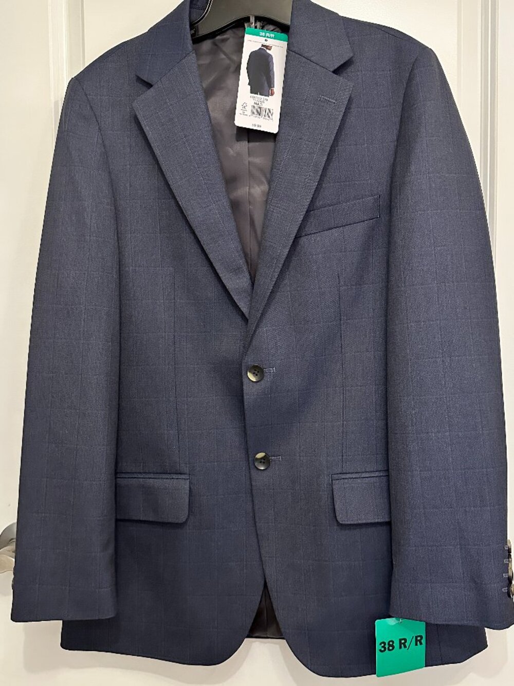 Haggar Men's Suit Jacket Blue 38 Regular NWT